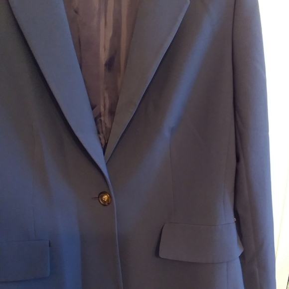 Donna Karen Navy Blue Blazer Jacket - Picture 7 of 16